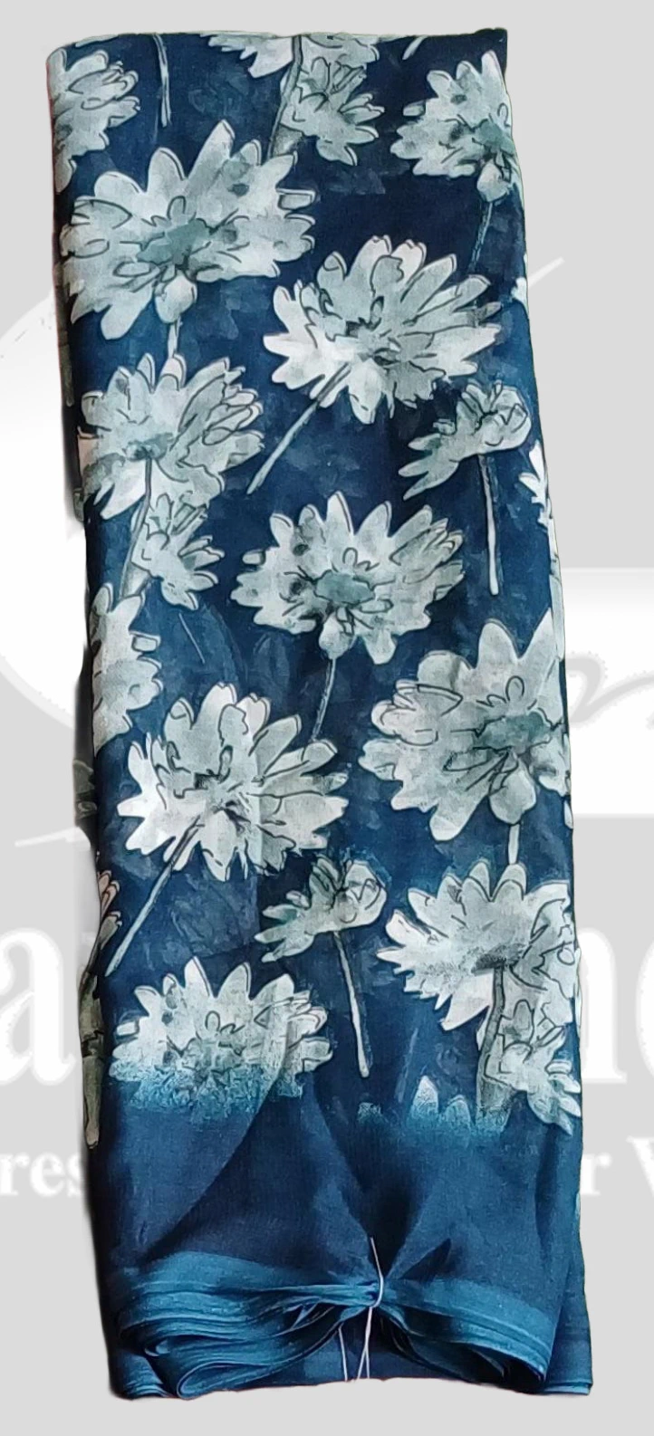 Reniyal(Heavy) Floral Printed Saree &ndash; SMARTLK1002 &ndash; Teal Blue Mix